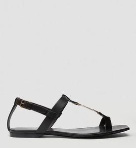 2023 Femmes Sandal High Talons Chaussures Design de luxe Cassandra Médaillon Toe-Ring Sandales Noir Véritable Cuir Cool Sandales avec boîte