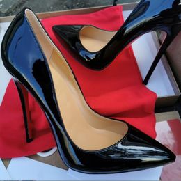 Top Quality 2022 Femmes Chaussures hautes talons So Kate Sexy Point Toe 8cm 10cm 12cm Pompes Red Sole Robe Robe Chaussures Nude Black