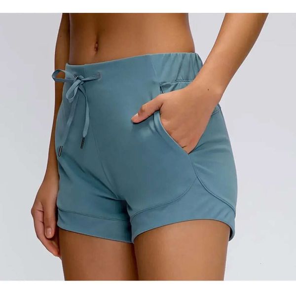 2023 Mujeres Sensación de la piel Deportes Hotty Hot Yoga Shorts Cintura alta Elástico Casual Leggings Color sólido Correr Fiess Biker Tenis Golf Beach 6s