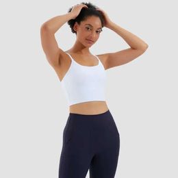 2023 Femmes Débardeurs Yoga Sling Soutien-gorge Solide Couleur Pad Camis Courir Fiess Entraînement En Plein Air Casual Mode Gym Vêtements Sous-vêtements 688ss