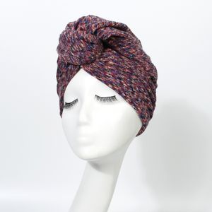 2023 femmes Turbans tête enveloppes crâne-casquettes Turban africain fleur noeud pré-attaché Bonnet bonnet casquette pour femmes foulard Hijab