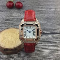 2023 Femmes Watchs Dial Dial / Silver en acier inoxydable Quartz Lady Watch with Diamond Elegant Wristwatch Montre de Luxe