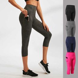 2023 Vrouwen Yoga Broek Hoge Elastische Sport Naadloze Sport Leggings Panty Sportkleding Fitness Compressie Effen Slanke Hardloopbroek