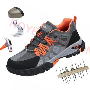 2023 Werkveiligheidsschoenen voor mannen grijze schoenen elektrische veiligheid laarzen