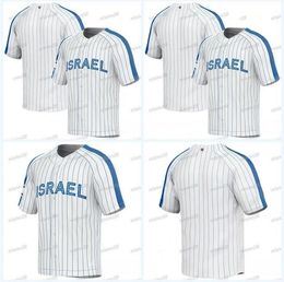 2023 Wereldhonkbal Israël Jersey 59 Jake Bird 54 Richard Bleier 96 Brandon Gold 64 Dean Kremer 80 Kyle Molnar 77 Bubby Rossman 25 Robert Stock 57 Zack Weiss National