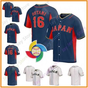 2023 World Baseball Japan Jersey 18 Oshinobu Yamamoto 14 Roki Sasaki 51 Seiya Suzuki 16 Shohei Ohtani 11 Yu Darvish 12 Shosei Togo Team National