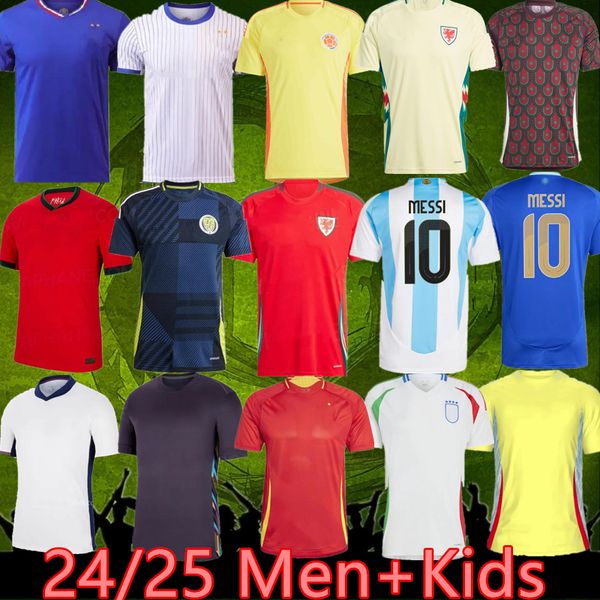 2024 Femmes de football du monde français Angleterre Mexique Gallois Argentines JAPON COLOMBIE Italia FEMME MAILLOT DE FOOTBALL ESPAGNE ALLEMAGNE à domicile 24 25 maillots de football en jersey