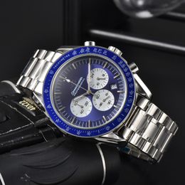 2023 omeg Relojes de pulsera para hombres 2023 Nuevos relojes para hombre Reloj de cuarzo con esfera completa Reloj cronógrafo de marca de lujo superior de alta calidad Accesorios de moda para hombres Cinturón de acero b11