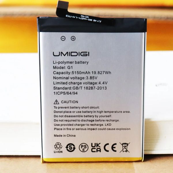 2023 Année Date 5150mAh Batterie de téléphone pour Umi Umididi G1 / G1 Max / C1 / C1 MAX Batterie de remplacement