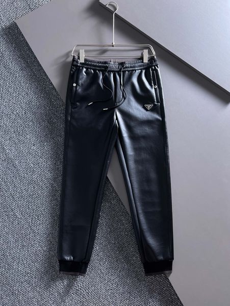 2023 ans fashions Mens designer PU Material jogging cargo pants ~ CHINOIS SIZE pants ~ tops mens yoga joggers piste pantalons de survêtement