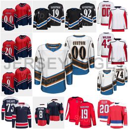 2023 Youth Lady Reverse Retro Hockey 43 Tom Wilson Jersey 30 Ilya Samsonov 74 John Carlson Alex Ovechkin Evgeny Kuznetsov Nicklas Backstrom TJ Oshie Marcus Johansson