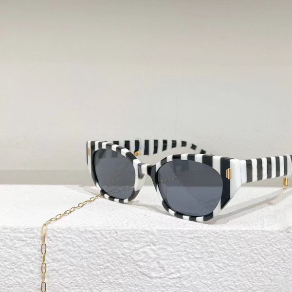 2023 Zebra Stripe Match Design New Style High Quality Ferm's Full Full Full Full Mirror Mirror Cat Eye Fashion Sunglasses SUMBRESS Casual Summer Robe Stryme polyvalent