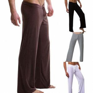 20231 Hommes Yoga Pantalons de course Printemps Été Pantalon de survêtement en soie glacée Gym Yoga Fitn Pantalons décontractés Pantalons à cordon solide pour hommes a68p #