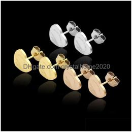 202318K Titanium Steel T Stud Boucles d'oreilles Marque De Luxe Femmes En Forme De Coeur De Haute Qualité Designer Bijoux Drop Livraison Dhf7W