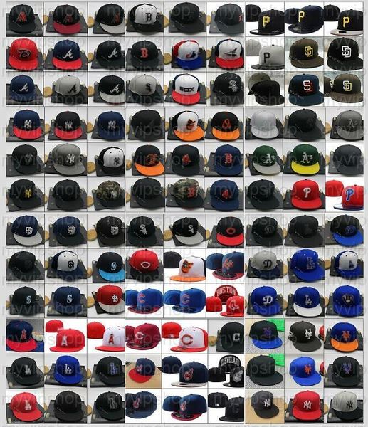 20235 MyVipshop Todos los equipos equipados con gorros de béisbol al por mayor Sports Flat Full Football Hats Fashion Summer Snapback Chapeau Bone se puede personalizar