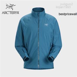 2023Arc'terxy Windshell Chaquetas Abrigos ARC 'TERXY Archaeopteryx KADIN JACKET Chaqueta Soft Shell a prueba de viento Serene/Jinghai Blue M HBDF