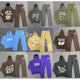 2023brokens Planets Mousse Lettre Imprimer Sweat à capuche en vrac Hommes Y2K Sweat à capuche 3D Mousse Graffiti Lettre Pull Hip Hop Harajuku Sweatshirts Pull Femmes Costumes à manches longues