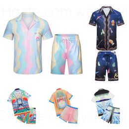 2023Casablancas Mens Shirt Top robe chemise Slim Fit casablanc chemises hommes Designer Vêtements décontractés TopQuality US Taille Designer chemise TAILLE M-3XL