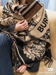 2023 Kasjmier designer sjaal Kaki geruite print luxe topkwaliteit damessjaal designer sjaal mode dubbelzijdig zacht warm lang dikker herfst winter kerst