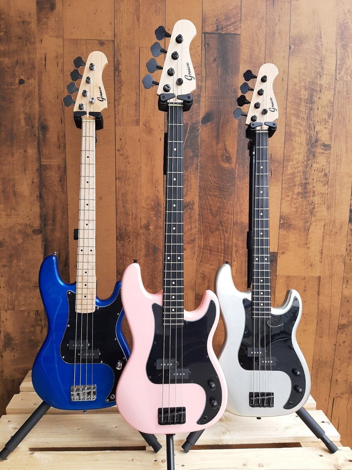 2023Custom electric guitar .Fingerplay instrument Groove Precision Shaped Bass 6Pack - 10 Colors available