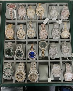 2023d26 Luxury heren horloges 4130 Bewegingswachtes voor mannen 3255 Montre de Luxe Mosang Stone Iced Moissanite Watch Diamond horloges Wolshorloge Mech
