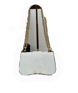 2023 Bolsa de diseñador Ladies Flap Crossbody Lienzo Bolsas de asas de cuero genuino Impresiones de letras clásicas Letra Chaini DNIYBM