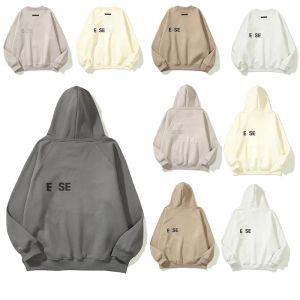 2023esientials hoodie ontwerper Hoodies voor mannen mode top Europese Amerikaanse trend driedimensionale druk lijm lange mouwen straat pure kleurensysteem hoodi