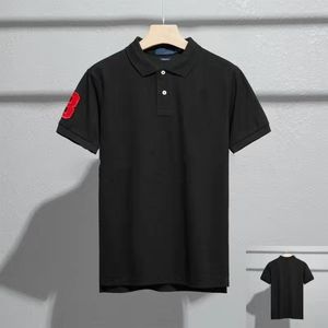 T-shirt à manches courtes pour hommes, marque de luxe européenne et américaine, chemise d'affaires décontractée, haut brodé, Slim Fit, 2023, S-2XL