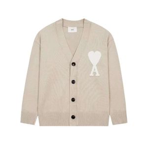 2023Fashion New Men's Unisex Sweater Designer Amis Sweater Femme Mode Luxe Marque Pull Lâche A-Line Petit Coeur Rouge Couple Paresseux Top Col Haut 89
