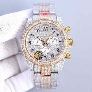 2023FGWH Montres-bracelets Diamant Montre Homme 40mm Chiffres Arabes Saphir Montre Mécanique Automatique Acier Inoxydable Bracelet Vie Étanche Dign Montre-Bracelet Montre De