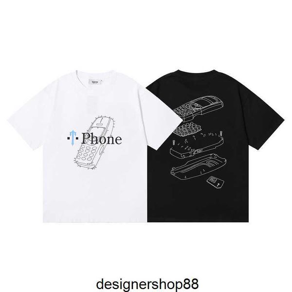 2023fw Haute Qualité Designer Hommes T-shirts À La Mode Trapstar Rouge Camo Lettre Impression Coton Double Fil À Manches Courtes T-shirt