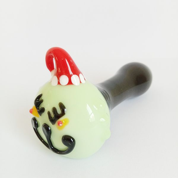 2023Glass Main Pipes Nouveau Père Noël Pipe 4 pouces Tabac Accessoires Faisant Fournisseur Tabac Brûleur Dab Rig Cadeau De Noël