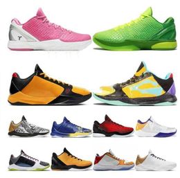 2023Hot 6 Mambas 5 Chaussures de basket-ball Protro Mambacita Grinch 5s Alternate Bruce Lee Del Sol Big Stage Laker Chaos Hommes Sports de plein air Hommes taille36-46 ou taille50