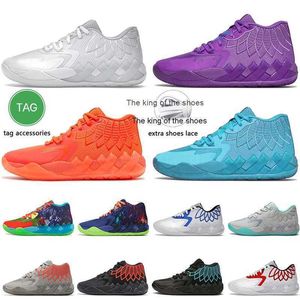 2023Lamelo zapatos 2022 5A-Alta calidad LaMelos Ball MB.01 Hombres Zapatos de baloncesto de lujo Tamaño grande 12 No de aquí Red Blast Be You Buzz CityLamelo zapatos