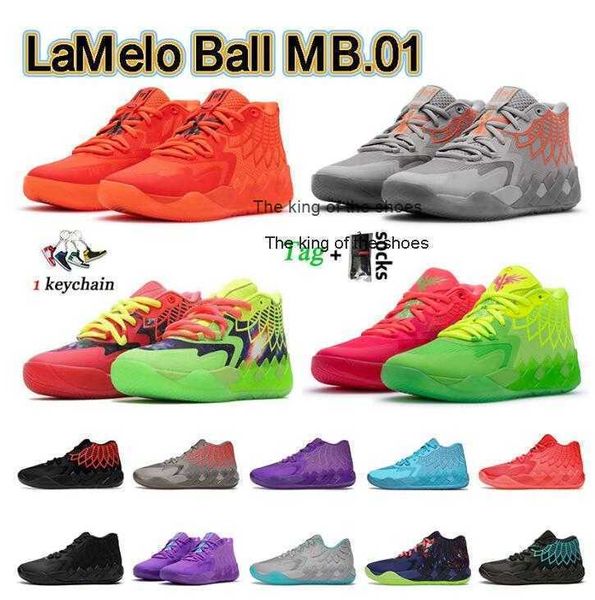 2023Chaussures Lamelo 2023 Basketball Athletic Shoes Sport LaMelo Ball MB.01 Rick et Morty UNC Galaxy Not From Here Black Rock Ridge Red BlastChaussures Lamelo