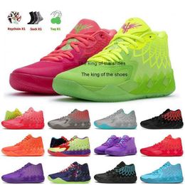 2023Chaussures Lamelo 2023 designer classique mens lamelo 1 chaussures de basket-ball mb.01 Rick And Moty Rock All Blue Buzz Queen x Hommes tennis sportsChaussures Lamelo