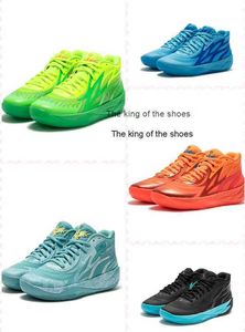 2023Lamelo zapatos MB.02 SLIME Hombres Zapatos de baloncesto 2023 Alta calidad LaMelo Ball MB02 JADE Fluro Green PES Lime Squeeze Sport Shoe TrainnerLamelo shoes