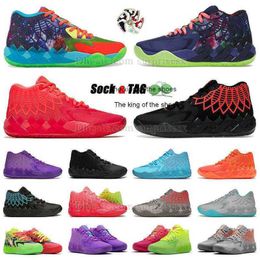 2023Chaussures Lamelo NOUVELLE balle lamelo chaussures de basket-ball la melo 2022 nouvelle mode mens mb 01 mb1 mlamelos rick and morty vert rouge métallisé orChaussures Lamelo