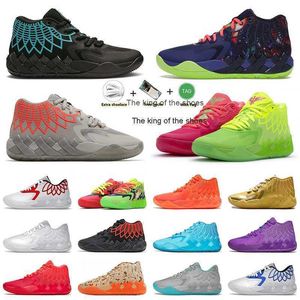 2023lamelo schoenen Top Fashion Lamelo Ball MB.01 Basketbalschoenen Be You Queen City Black Red Blast Buzz City Iridescent Dreams Rick en Mortylamelo schoenen