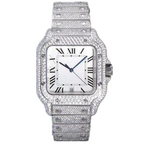 2023 relojes de lujo para hombre 4130 relojes de movimiento para hombres 3255 reloj montre de luxe moissanite Mosang piedra relojes de diamantes reloj de pulsera mecánico automático 904L M5