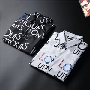 2023Luxurys Designers Heren THIRTS SHIRTS MADE Trend Casual Business Cocktail Shirt Lange Mouw Solide Color Summer Comfortabele stand Kraag M-3XL#21