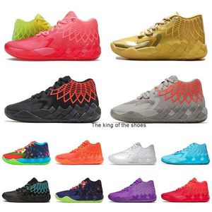 2023MB.01 shoesOG Chaussures de plein air Sandales LaMelo Ball 1 MB.01 Chaussures de basket Sneaker Rick et Morty Purple Cat Galaxy Hommes Baskets Beige Black Blast Buzz