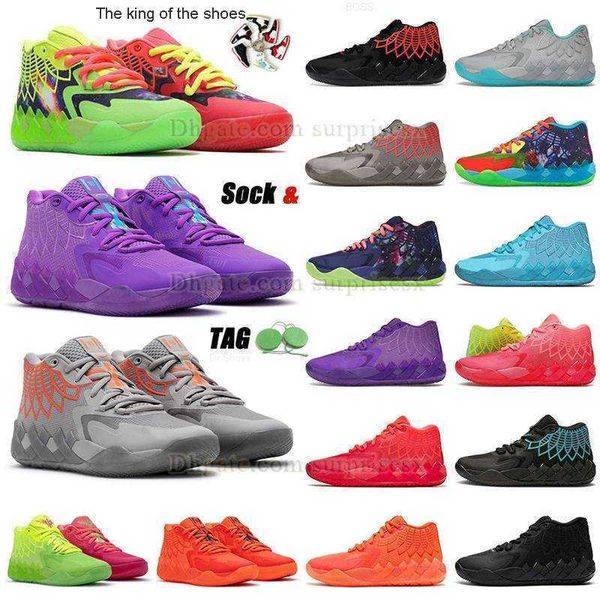 2023MB.01Auténtico OG LaMelo Ball MB.01 Zapatos de baloncesto Bombas Hombres Rick y Morty Melo Lamelos Balls Mb1 MB01 Zapatillas de plataforma para exteriores Zapatillas de deporte