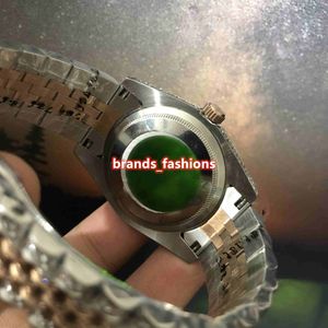 2023Men's Ice Diamond Watch Bi-Rose Gold Steel Diamond Strap Watch Arabic Digital Scale Automatic Mechan