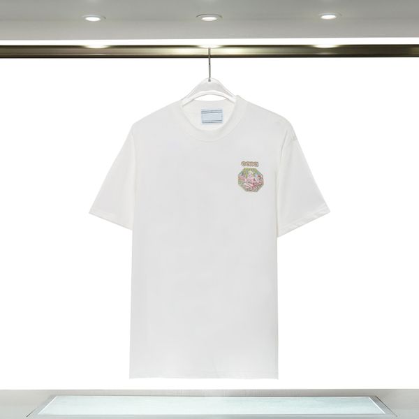 2023Men's Luxury Designer T-shirt Hommes Fashion Top T-shirt À Manches Courtes D'été Casual Silk Shirt Hommes T-Shirt Taille Asiatique