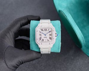 Montres Hip Hop en diamant pour hommes, ensemble de griffes, dernières montres de sport mécaniques entièrement automatiques en acier inoxydable, 2023