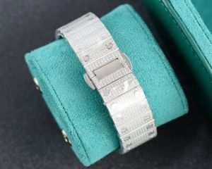 2023Men's Prong Set Hip Hop Diamond Watches Nieuwste roestvrij staal volledig automatisch mechanisch SP