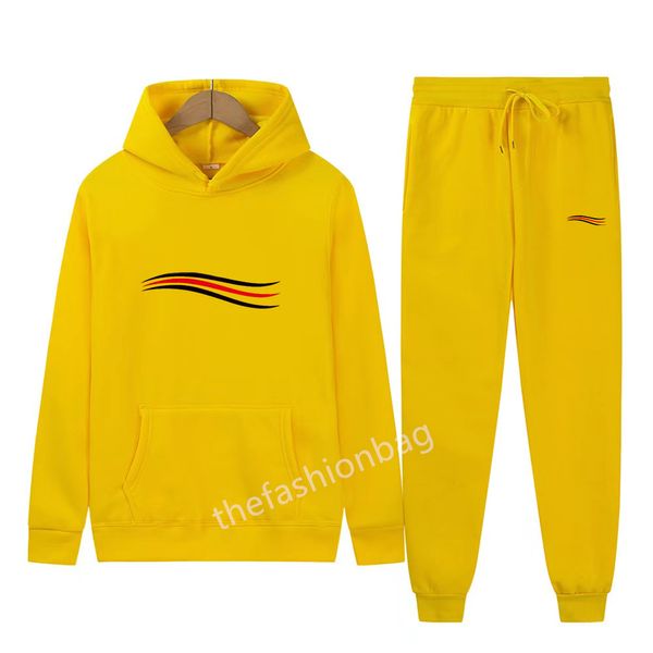 2023Men's Set Designer Survêtements Costume Marée Lettres Imprimer High Street Loose Hoodies et Pantalons de survêtement Ensembles Casual Sports Suits S-4XL