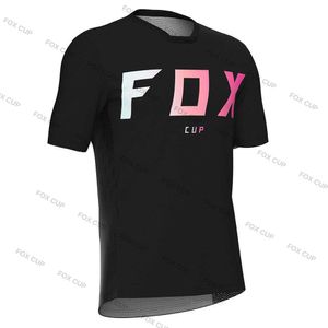 2023T-shirts pour hommes 2023 Maillots de descente pour hommes Fox Cup VTT Chemises VTT Offroad DH Maillot de moto Motocross Sportwear Vêtements Bike Fit Y99