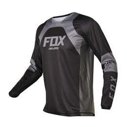 2023Heren T-shirts Raudax Fox Enduro Motocross Jersey Downhil Mountainbike DH Shirt MX Motorkleding Ropa voor Jongens MTB T-shirtsQ23